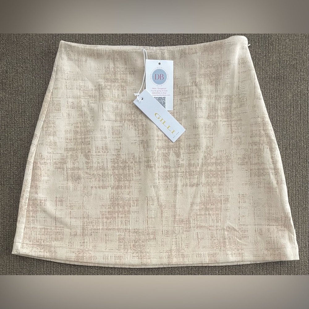 NWT Women’s Suede Gilli Mini Skirt ~ Side Zipper ~ Size S